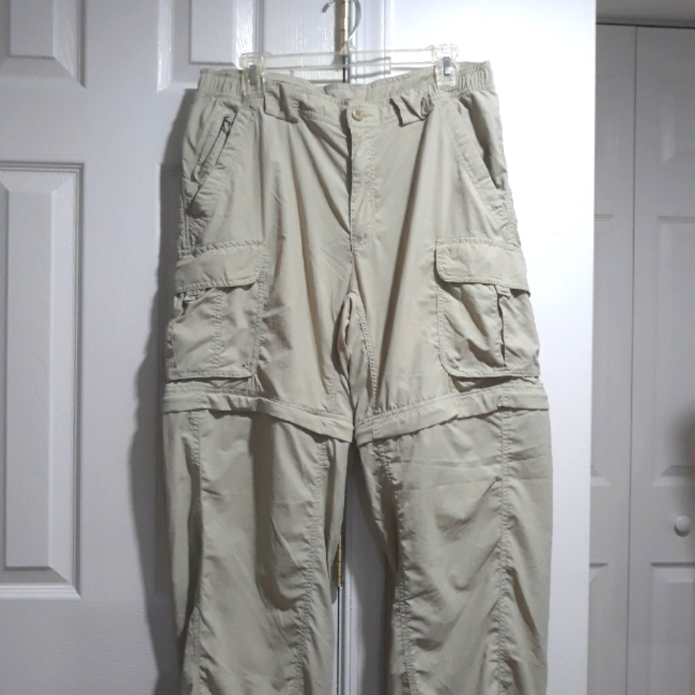 Columbia Titanium Men's Outdoor Convertible khaki Pants Size Medium